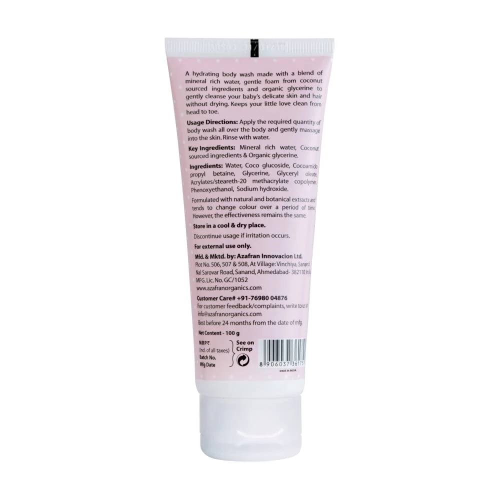 Azafran Organics Baby Gentle Body wash and Shampoo, 100 g-2.webp